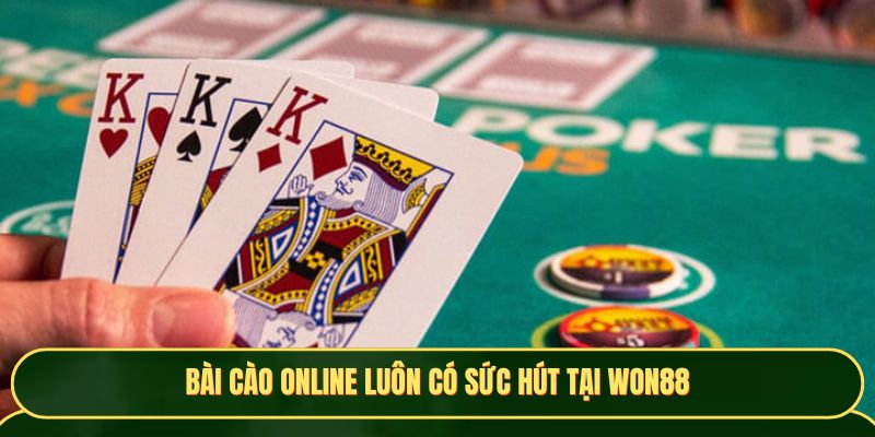 Bài cào online luôn có sức hút tại Won88